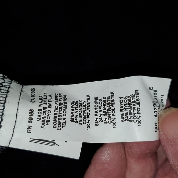 Karen Kane Little Black Dress with Black Sequin Stripe down front - Picture 9 of 11